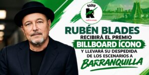 RUBEN BLADES RECIBIRA EL PREMIO BILLBOARD ICONO Y LLEVARA SU DESPEDIDA DE LOS ESCENARIOS A BARRANQUILLA